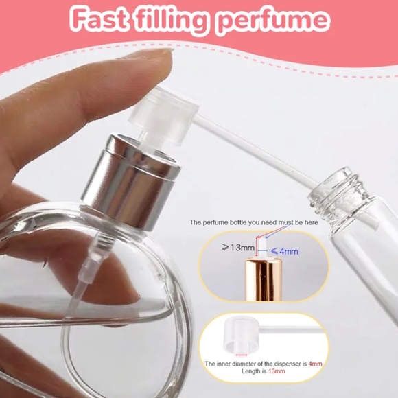 Gold Rhinestone Atomizer 12ML - Picture 9 of 10